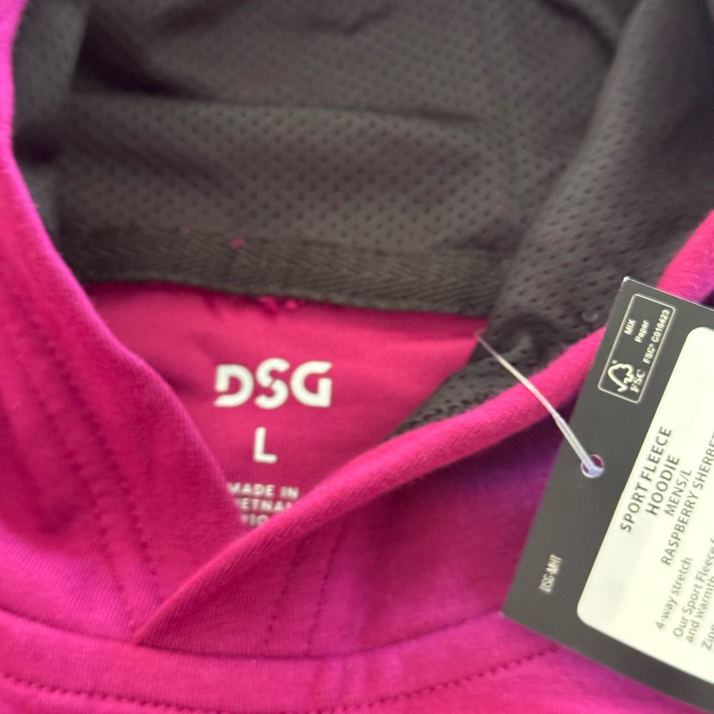 DSG‎ Raspberry Fleece Hoodie - Picture 3 of 4